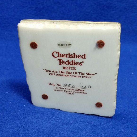 Cherished Teddies Bette You Are The Star Of The Show Figurine Enesco 533637 - Picture 10 of 10